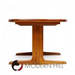 Skovby Mid Century Teak Hidden Leaf Dining Table with 2 Leaves