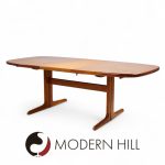 Skovby Mid Century Teak Hidden Leaf Dining Table with 2 Leaves