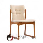 vamdrup stolefabrik mid century danish sculptural teak dining chairs - set of 6
