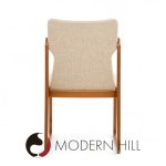 vamdrup stolefabrik mid century danish sculptural teak dining chairs - set of 6