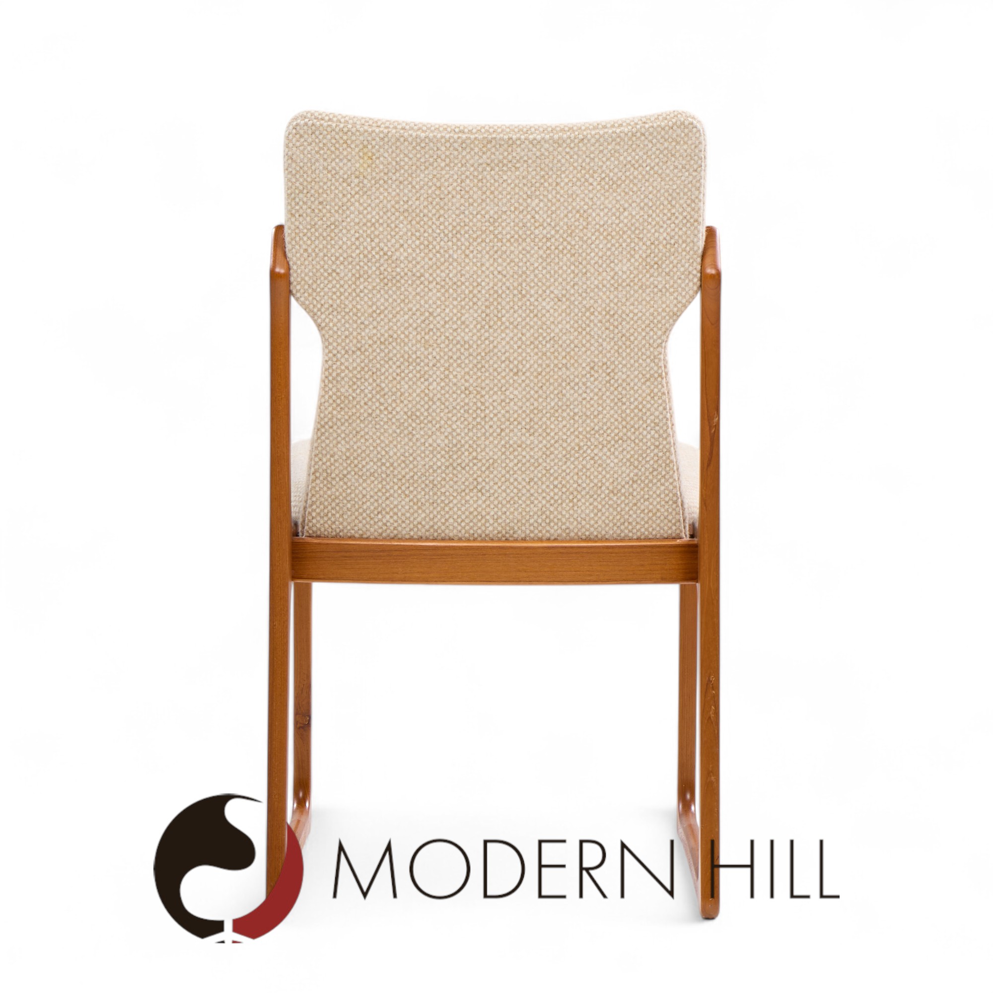 vamdrup stolefabrik mid century danish sculptural teak dining chairs - set of 6