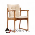vamdrup stolefabrik mid century danish sculptural teak dining chairs - set of 6