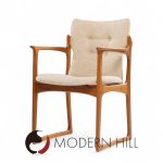 vamdrup stolefabrik mid century danish sculptural teak dining chairs - set of 6