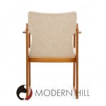 vamdrup stolefabrik mid century danish sculptural teak dining chairs - set of 6