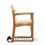 vamdrup stolefabrik mid century danish sculptural teak dining chairs - set of 6