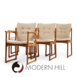 vamdrup stolefabrik mid century danish sculptural teak dining chairs - set of 6