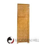 Vivai Del Sud Mid Century Italian Bamboo Rattan Palm Tree Folding Screen Mirror | Mid Century Modern Furniture - Mid Century Furniture Chicago Vivai Del Sud Mid Century Italian Bamboo Rattan Palm Tree Folding Screen Mirror