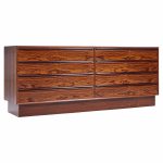 Westnofa Mid Century Danish Rosewood 8 Drawer Lowboy Dresser