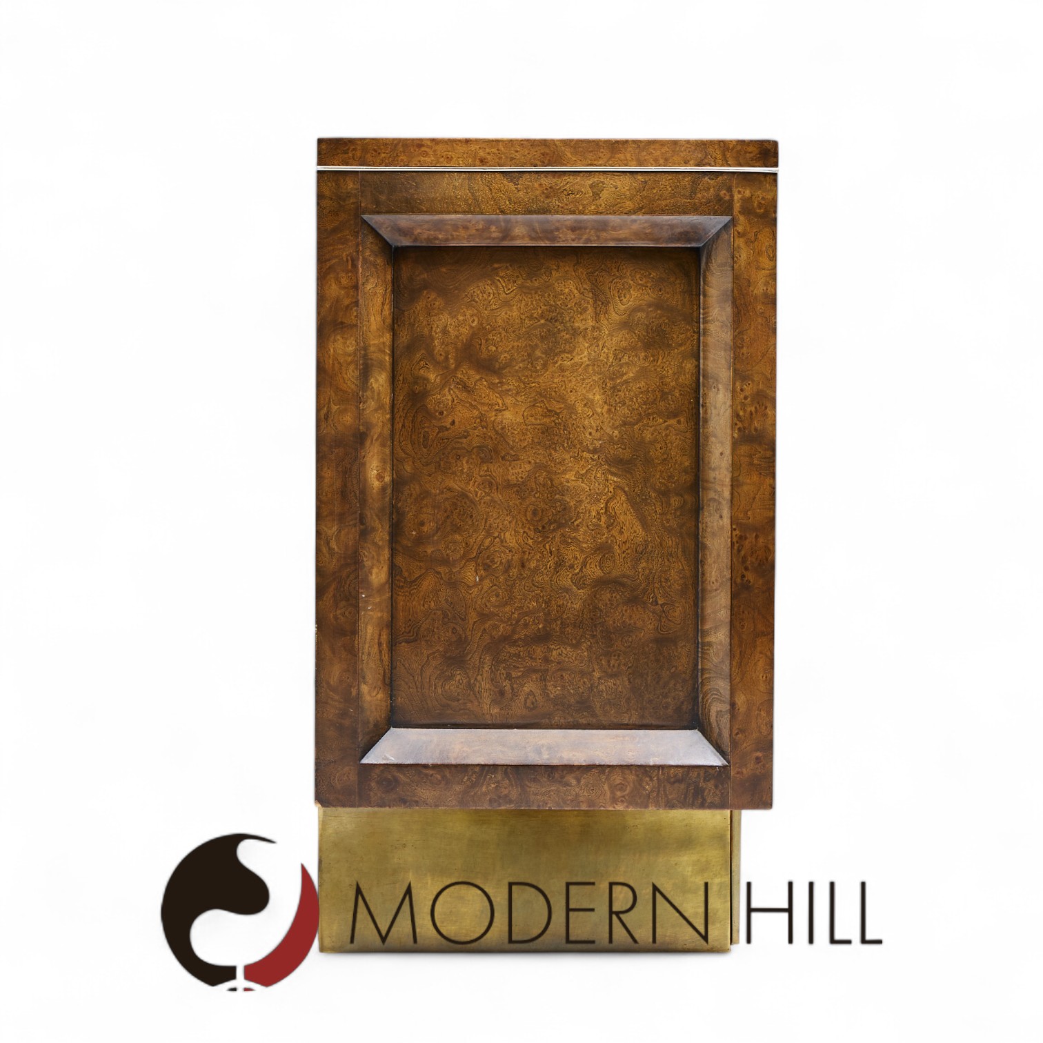 William Doezema for Mastercraft Mid Century Burlwood and Brass Credenza