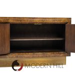 William Doezema for Mastercraft Mid Century Burlwood and Brass Credenza | Mid Century Modern Furniture - Mid Century Furniture Chicago William Doezema for Mastercraft Mid Century Burlwood and Brass Credenza
