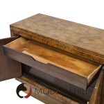 William Doezema for Mastercraft Mid Century Burlwood and Brass Credenza | Mid Century Modern Furniture - Mid Century Furniture Chicago William Doezema for Mastercraft Mid Century Burlwood and Brass Credenza