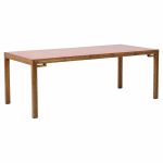 William Doezema for Mastercraft Mid Century Burlwood and Brass Expanding Dining Table with 3 Leaves | Mid Century Modern Furniture - Mid Century Furniture Chicago William Doezema for Mastercraft Mid Century Burlwood and Brass Expanding Dining Table with 3 Leaves