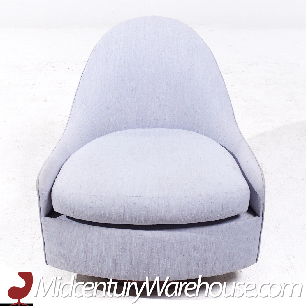 Adrian Pearsall Mid Century Swivel Lounge Chairs - Pair