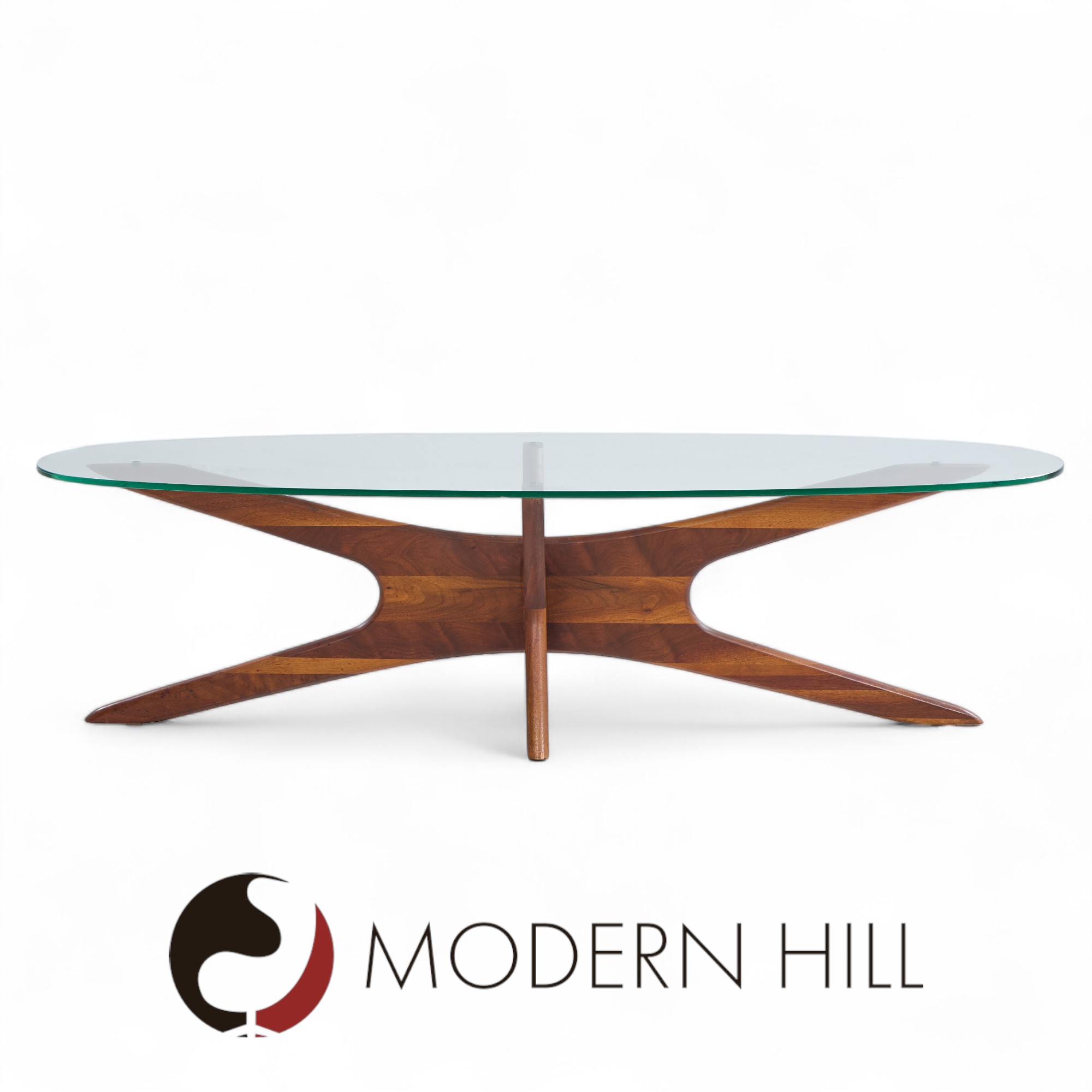 Adrian Pearsall Mid Century Walnut Jacks Coffee Table