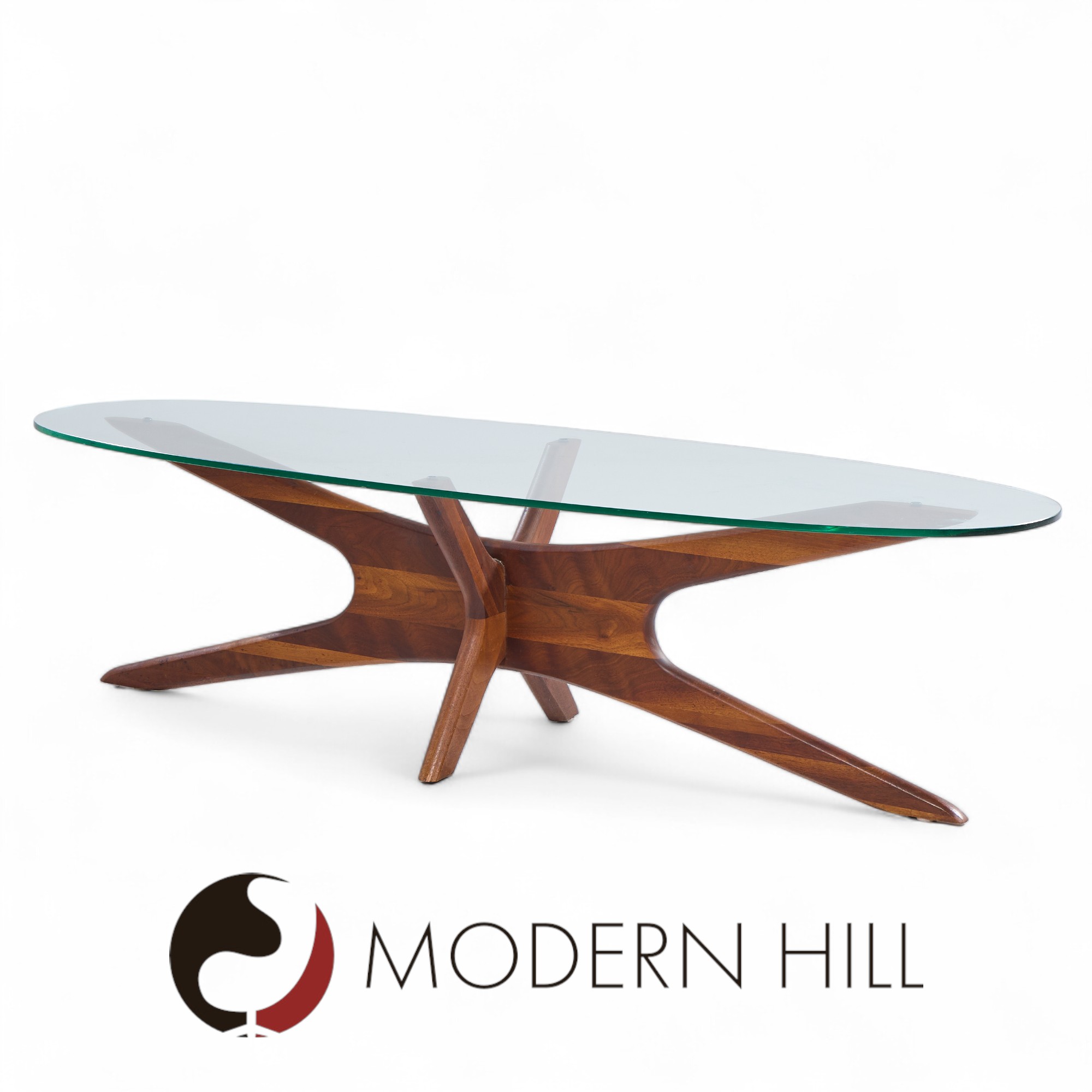 Adrian Pearsall Mid Century Walnut Jacks Coffee Table