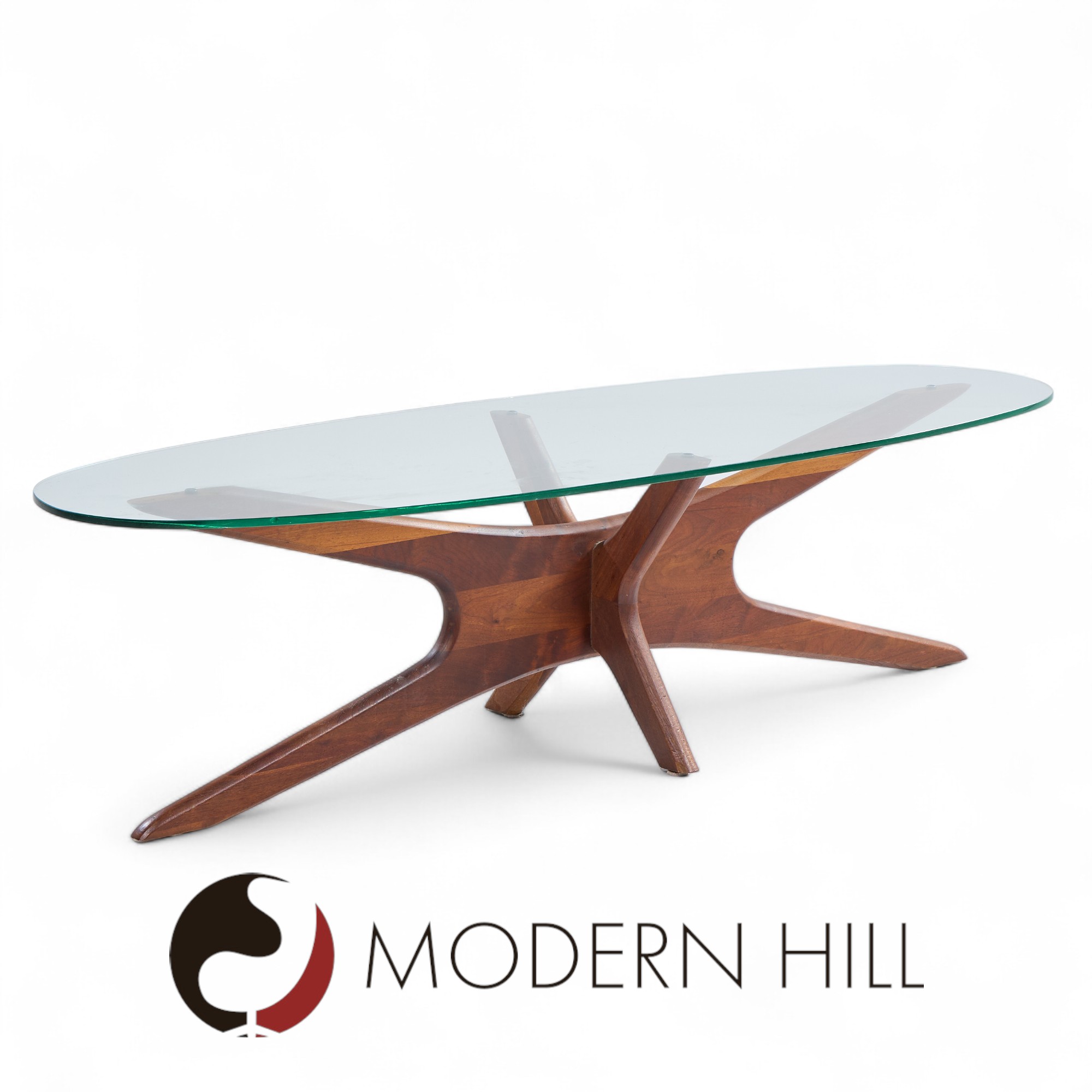 Adrian Pearsall Mid Century Walnut Jacks Coffee Table