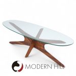 Adrian Pearsall Mid Century Walnut Jacks Coffee Table