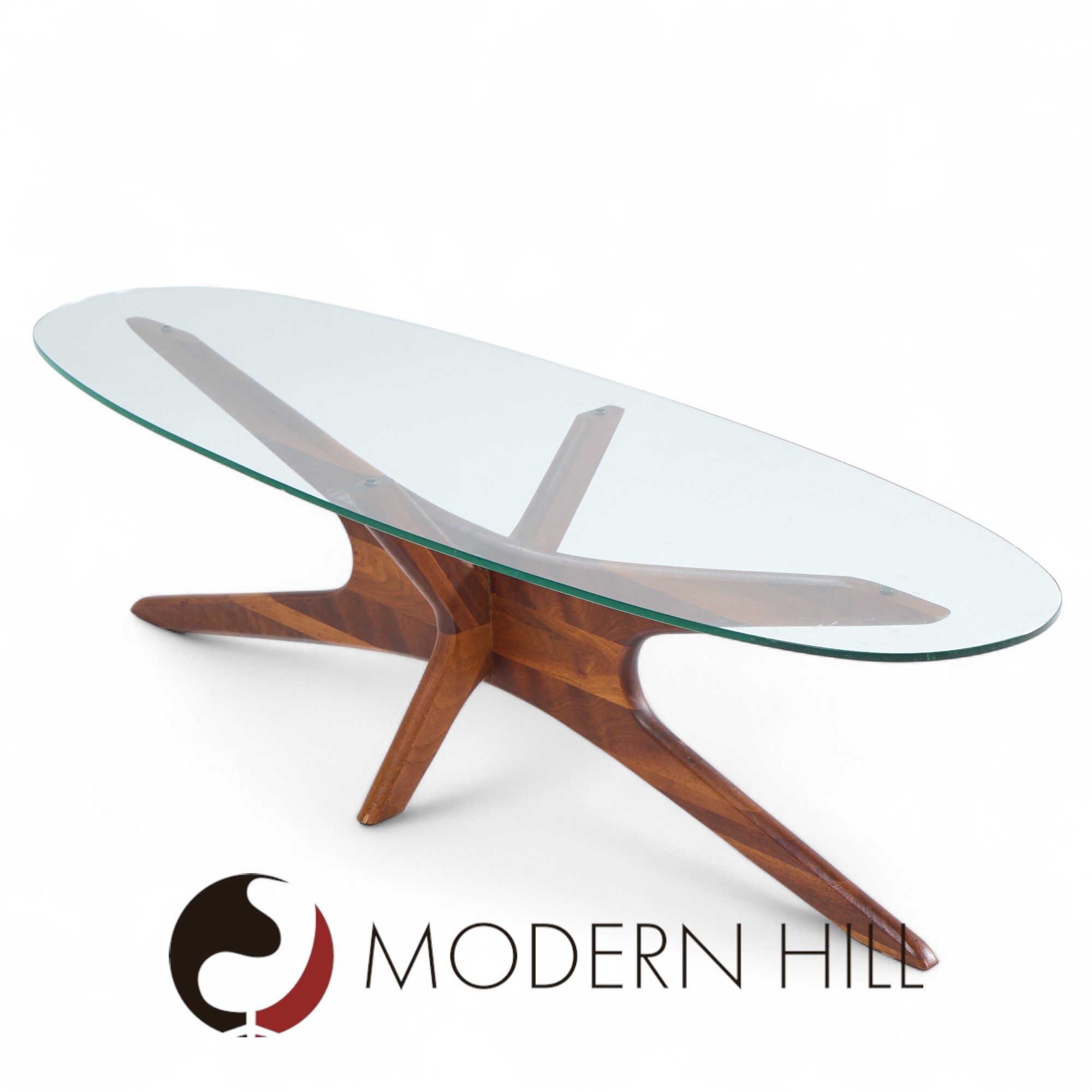 Adrian Pearsall Mid Century Walnut Jacks Coffee Table