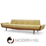 Adrian Pearsall for Craft Associates 2000-s Mid Century Walnut Gondola Sofa