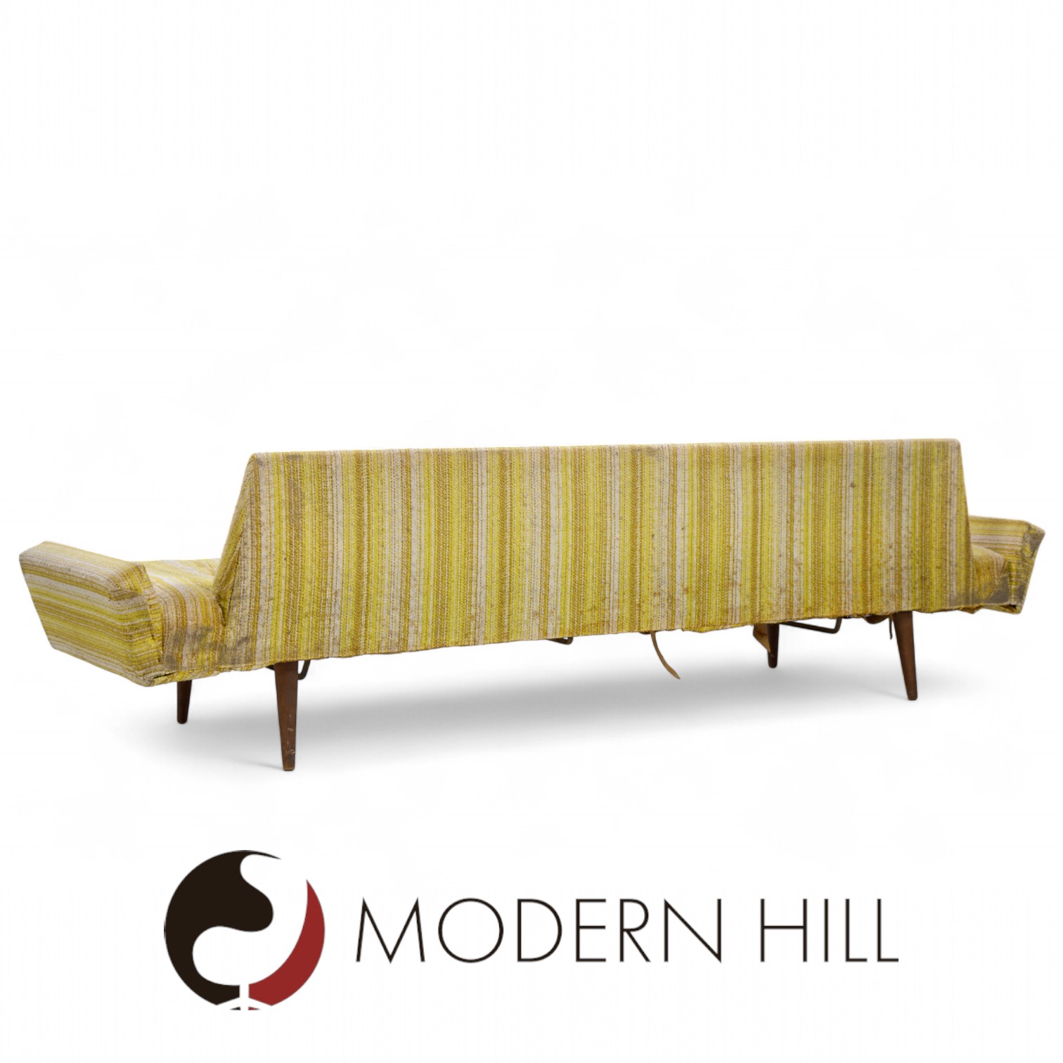 Adrian Pearsall for Craft Associates 2000-s Mid Century Walnut Gondola Sofa