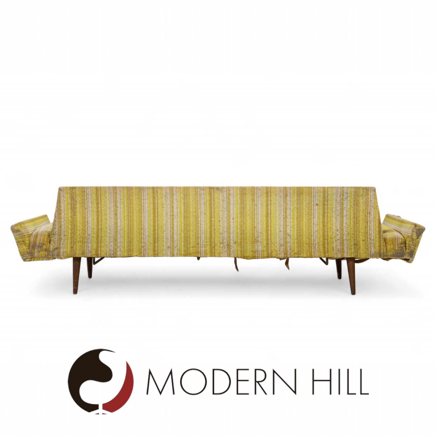 Adrian Pearsall for Craft Associates 2000-s Mid Century Walnut Gondola Sofa