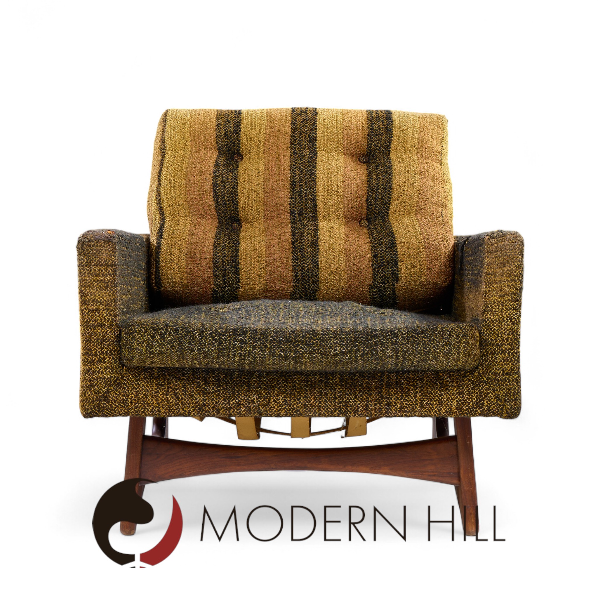 Adrian Pearsall for Craft Associates 2406-c Mid Century Walnut Lounge Chair