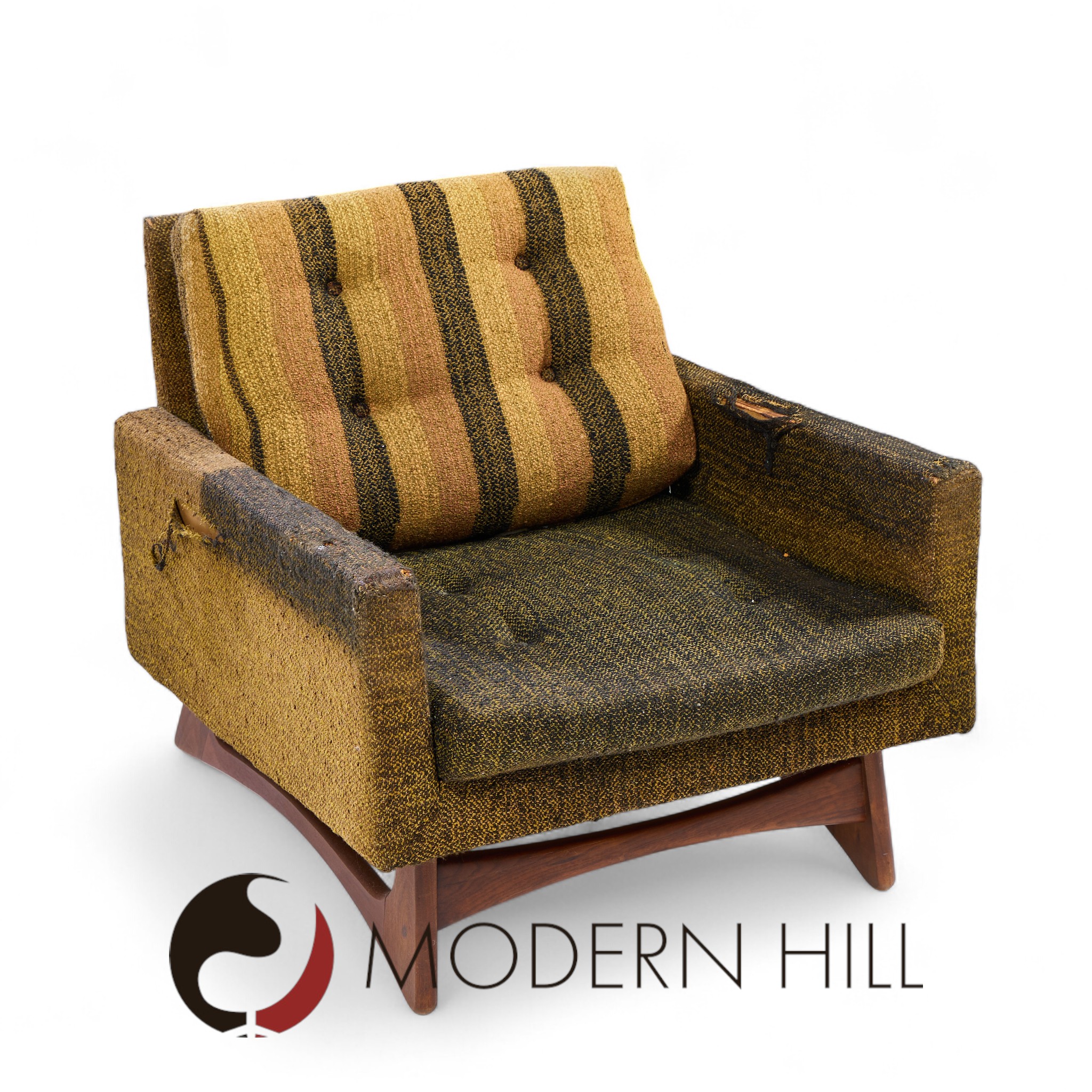 Adrian Pearsall for Craft Associates 2406-c Mid Century Walnut Lounge Chair