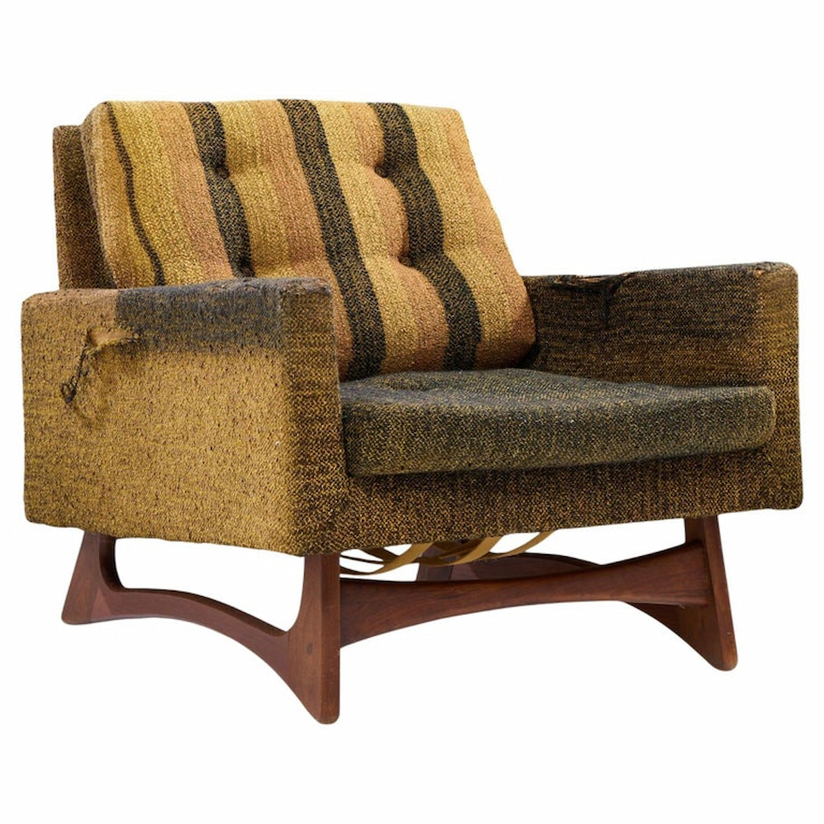 Adrian Pearsall for Craft Associates 2406-c Mid Century Walnut Lounge Chair