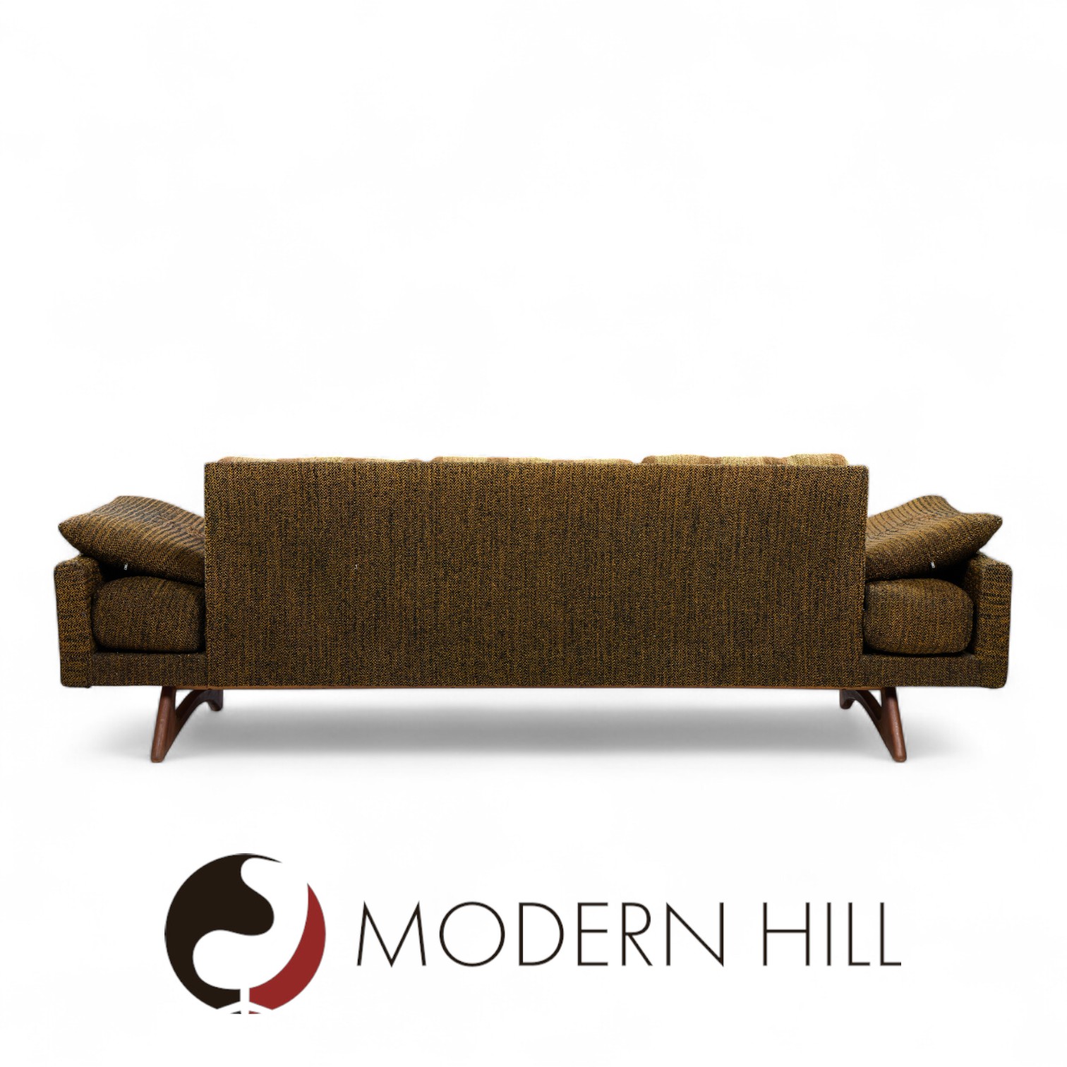 Adrian Pearsall for Craft Associates 2408-s Mid Century Walnut Gondola Sofa
