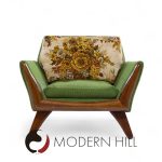 Adrian Pearsall for Craft Associates Mid Century Walnut Lounge Chair