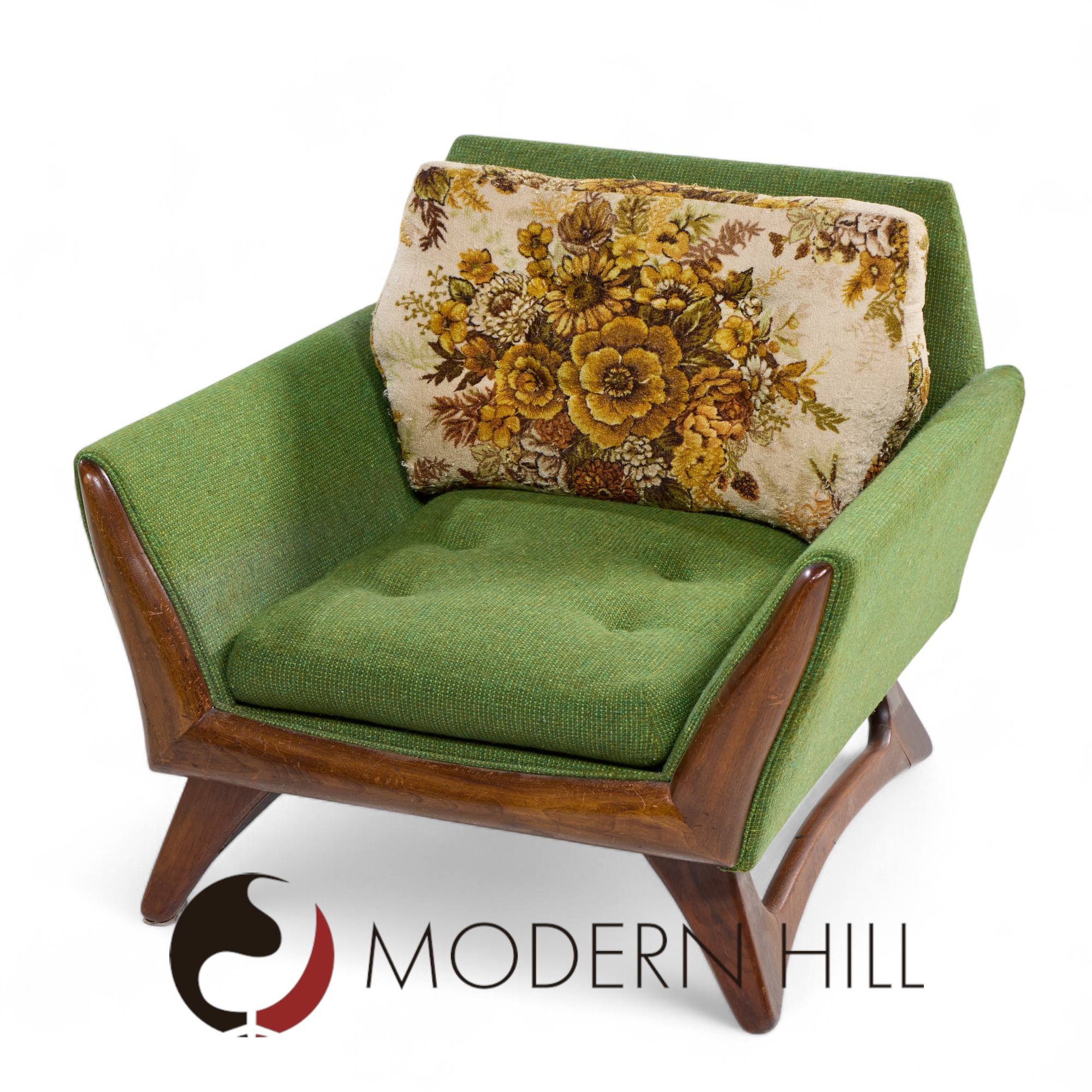 Adrian Pearsall for Craft Associates Mid Century Walnut Lounge Chair