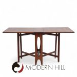 Bendt Winge Mid Century Norwegian Rosewood Drop-leaf Rosewood Dining Table