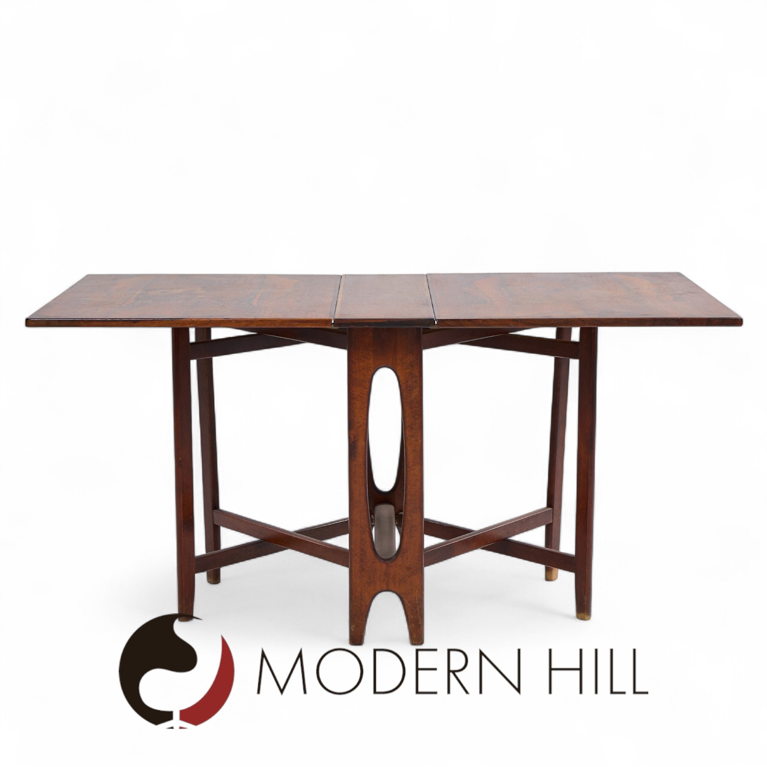 Bendt Winge Mid Century Norwegian Rosewood Drop-leaf Rosewood Dining Table