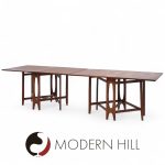Bendt Winge Mid Century Norwegian Rosewood Drop-leaf Rosewood Dining Table - Pair | Mid Century Modern Furniture - Mid Century Furniture Chicago Bendt Winge Mid Century Norwegian Rosewood Drop-leaf Rosewood Dining Table - Pair