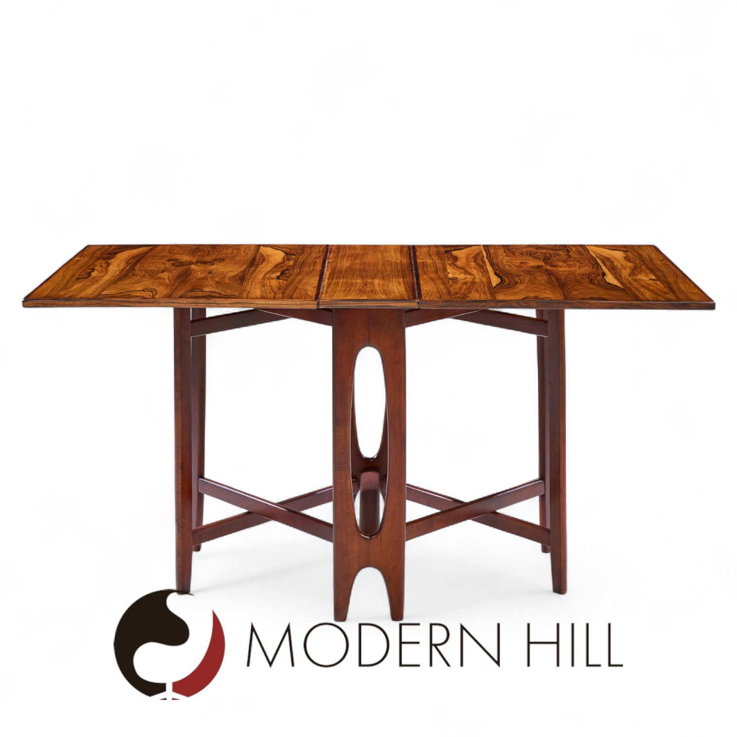 Bendt Winge Mid Century Norwegian Rosewood Drop-leaf Rosewood Dining Table - Pair
