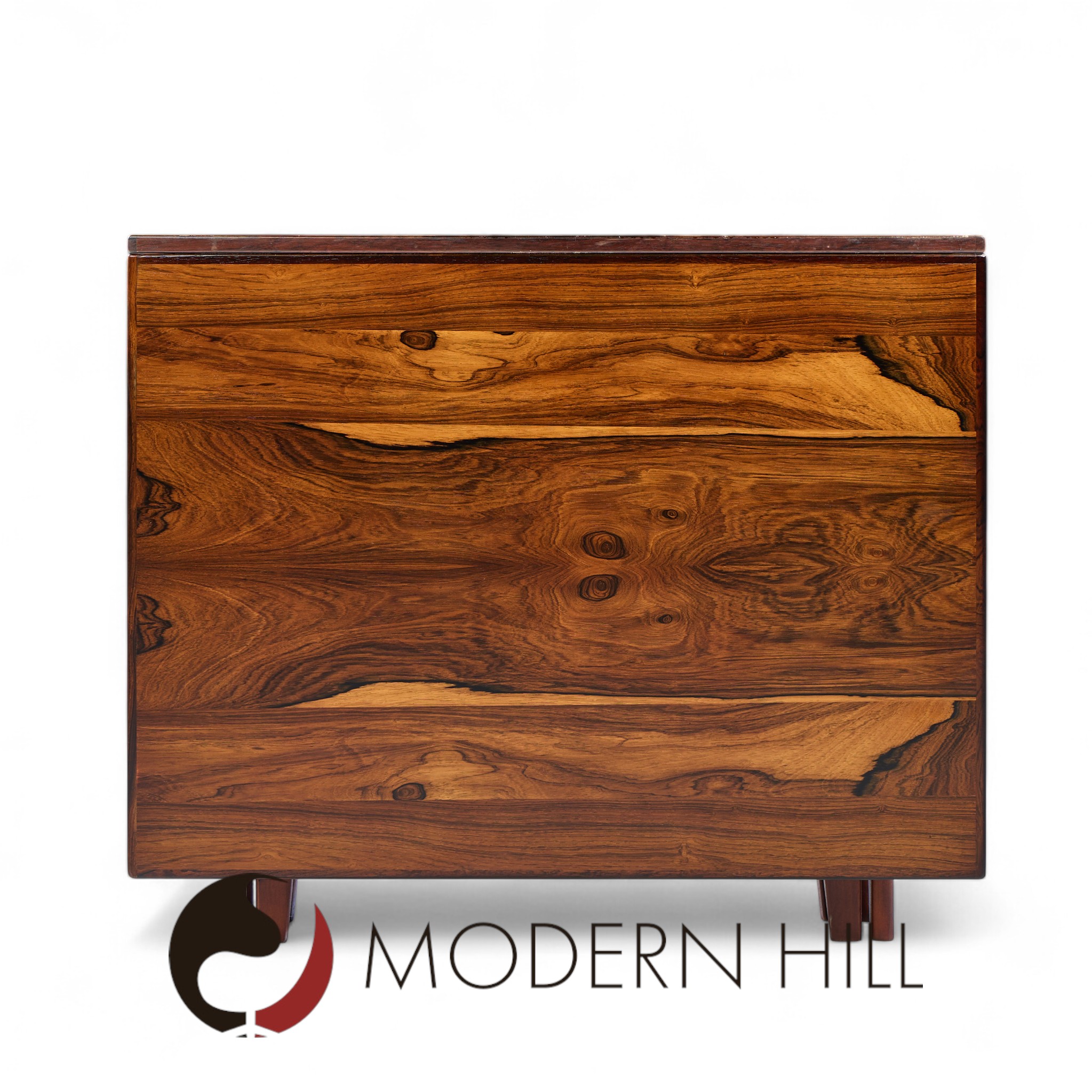 Bendt Winge Mid Century Norwegian Rosewood Drop-leaf Rosewood Dining Table - Pair