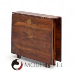 Bendt Winge Mid Century Norwegian Rosewood Drop-leaf Rosewood Dining Table - Pair | Mid Century Modern Furniture - Mid Century Furniture Chicago Bendt Winge Mid Century Norwegian Rosewood Drop-leaf Rosewood Dining Table - Pair