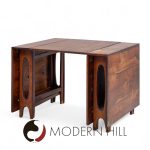 Bendt Winge Mid Century Norwegian Rosewood Drop-leaf Rosewood Dining Table - Pair | Mid Century Modern Furniture - Mid Century Furniture Chicago Bendt Winge Mid Century Norwegian Rosewood Drop-leaf Rosewood Dining Table - Pair