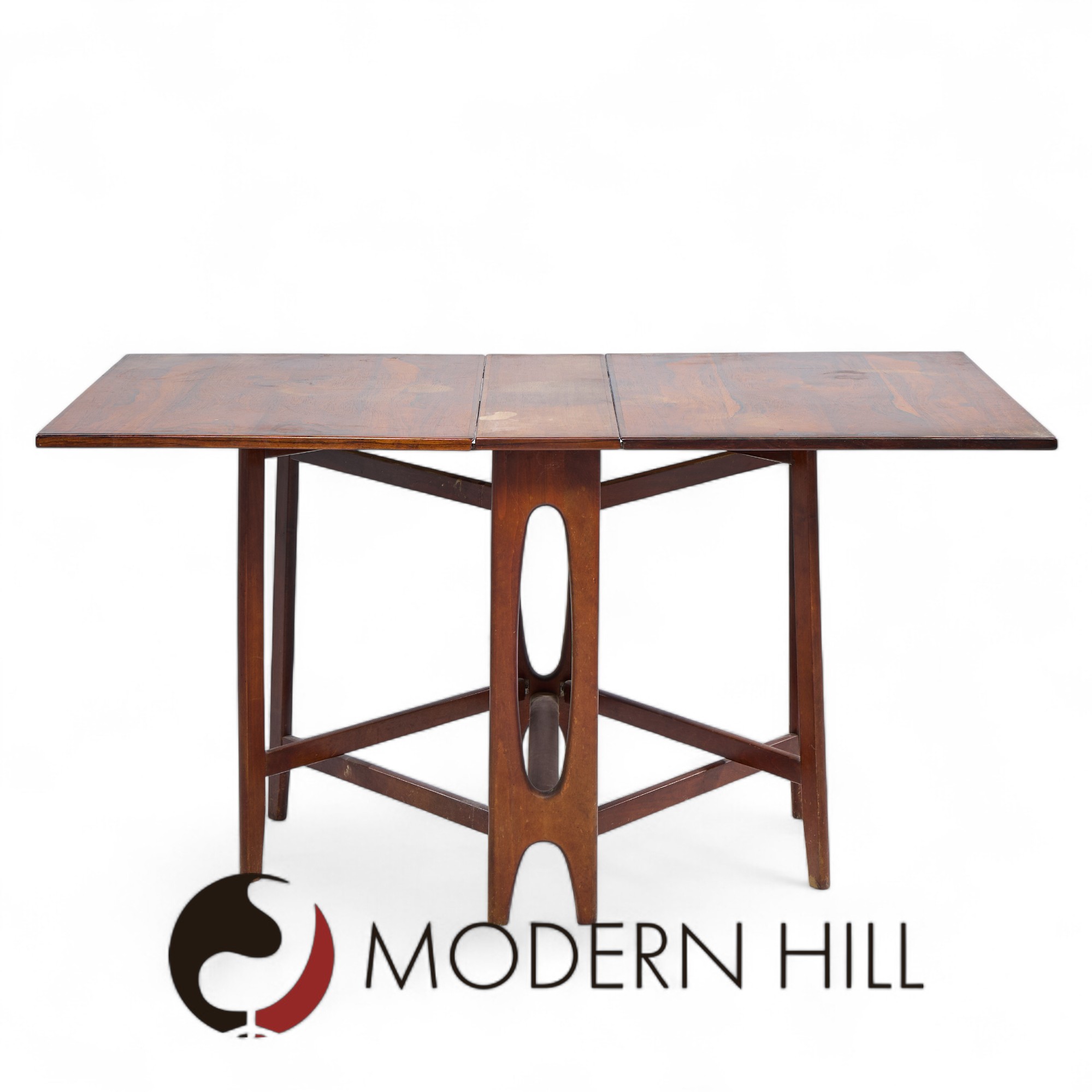 Bendt Winge Mid Century Norwegian Rosewood Drop-leaf Rosewood Dining Table - Pair