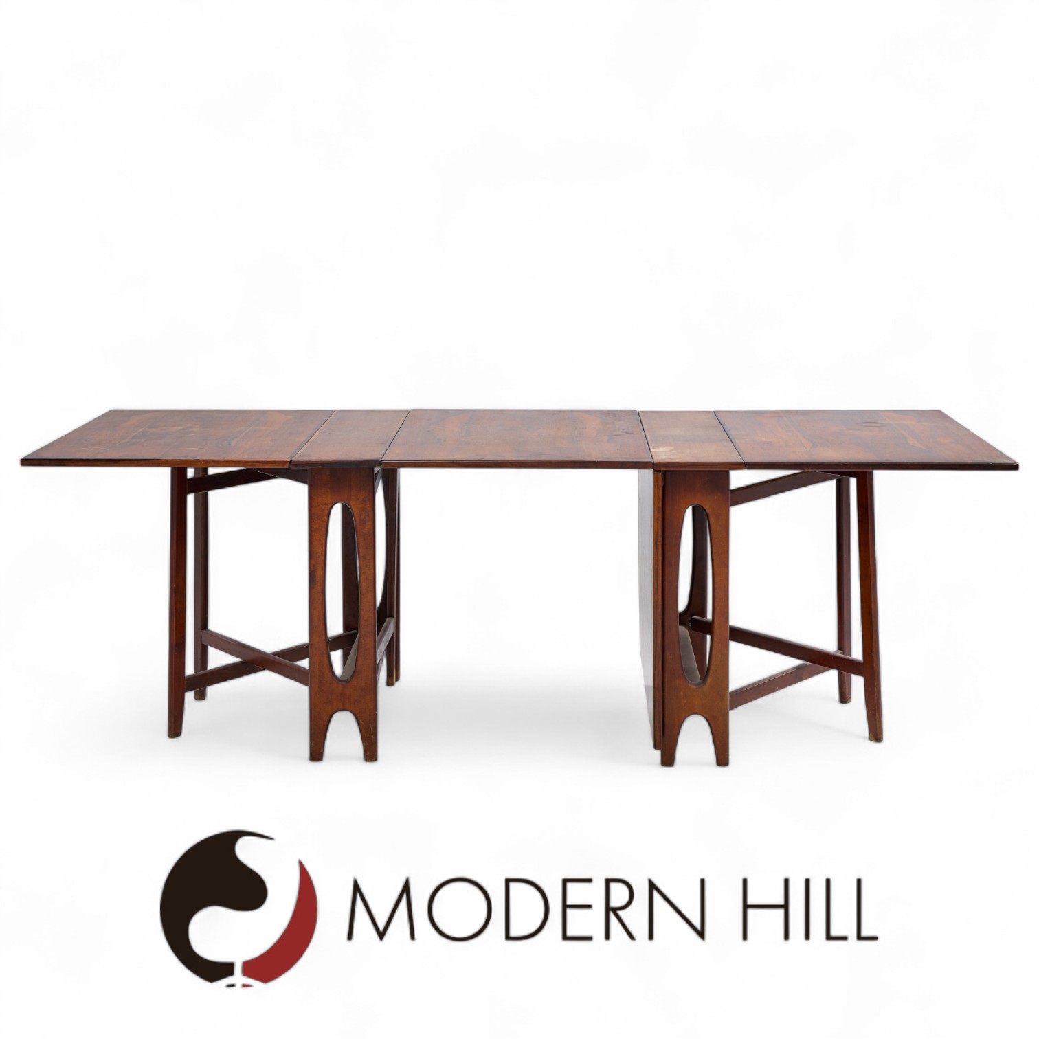Bendt Winge Mid Century Norwegian Rosewood Drop-leaf Rosewood Dining Table - Pair