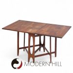 Bendt Winge Mid Century Norwegian Rosewood Drop-leaf Rosewood Dining Table - Pair | Mid Century Modern Furniture - Mid Century Furniture Chicago Bendt Winge Mid Century Norwegian Rosewood Drop-leaf Rosewood Dining Table - Pair