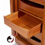 Bernhard Pedersen Mid Century Danish Teak Tambour Armoire Dresser | Mid Century Modern Furniture - Mid Century Furniture Chicago Bernhard Pedersen Mid Century Danish Teak Tambour Armoire Dresser