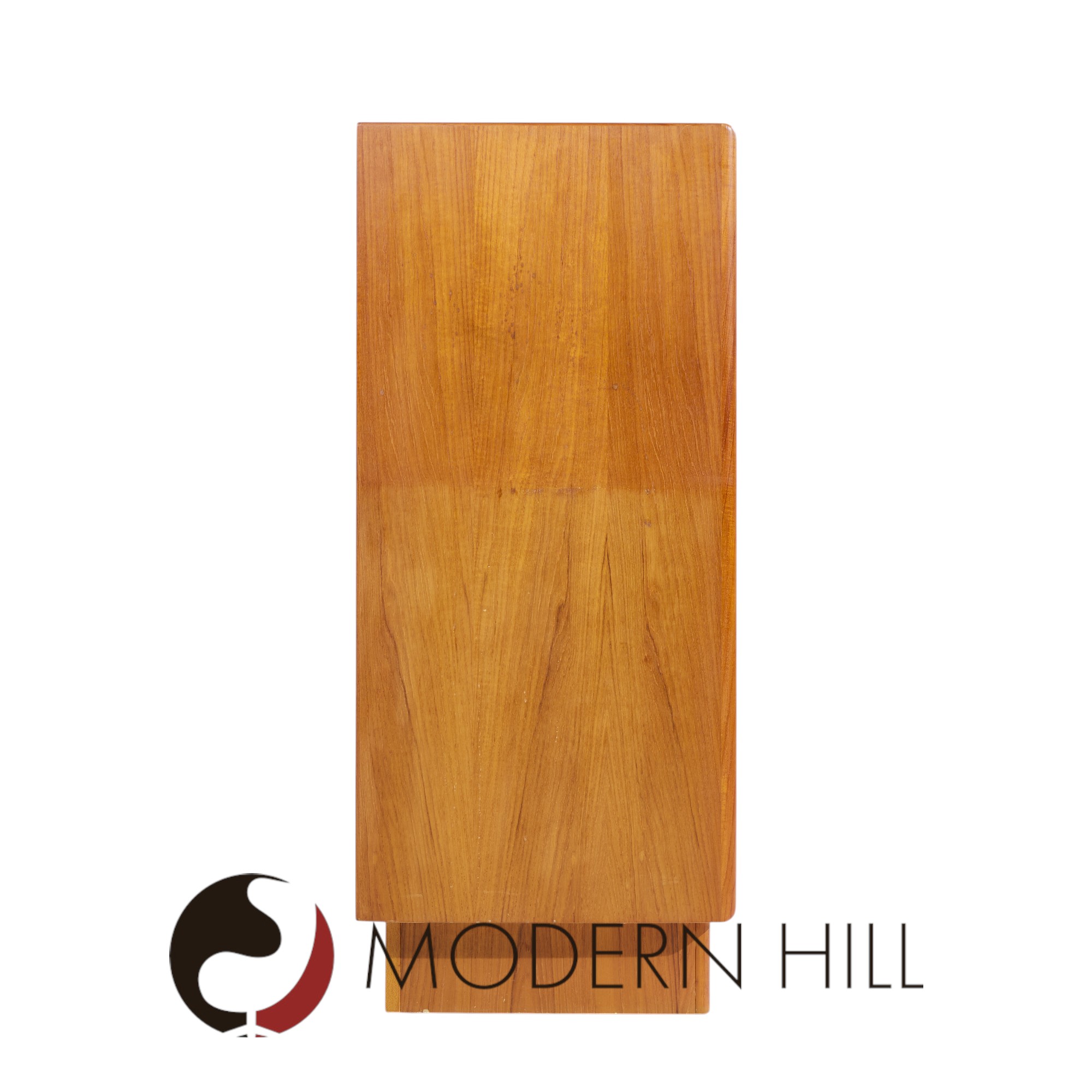 Bernhard Pedersen Mid Century Danish Teak Tambour Armoire Dresser