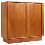 Bernhard Pedersen Mid Century Danish Teak Tambour Armoire Dresser | Mid Century Modern Furniture - Mid Century Furniture Chicago Bernhard Pedersen Mid Century Danish Teak Tambour Armoire Dresser