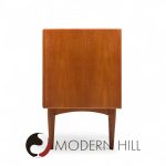 Bernhard Pedersen Mid Century Danish  Teak Tambour Credenza and Hutch | Mid Century Modern Furniture - Mid Century Furniture Chicago Bernhard Pedersen Mid Century Danish  Teak Tambour Credenza and Hutch