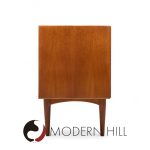 Bernhard Pedersen Mid Century Danish  Teak Tambour Credenza and Hutch | Mid Century Modern Furniture - Mid Century Furniture Chicago Bernhard Pedersen Mid Century Danish  Teak Tambour Credenza and Hutch