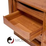 Bernhard Pedersen & Søn Mid Century Danish Modern Teak Tambour Door Sideboard Credenza