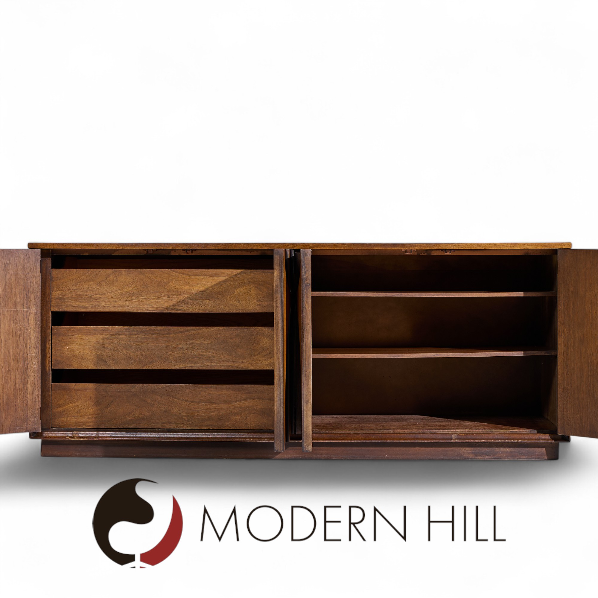 Broyhill Brasilia Mid Century Walnut Credenza