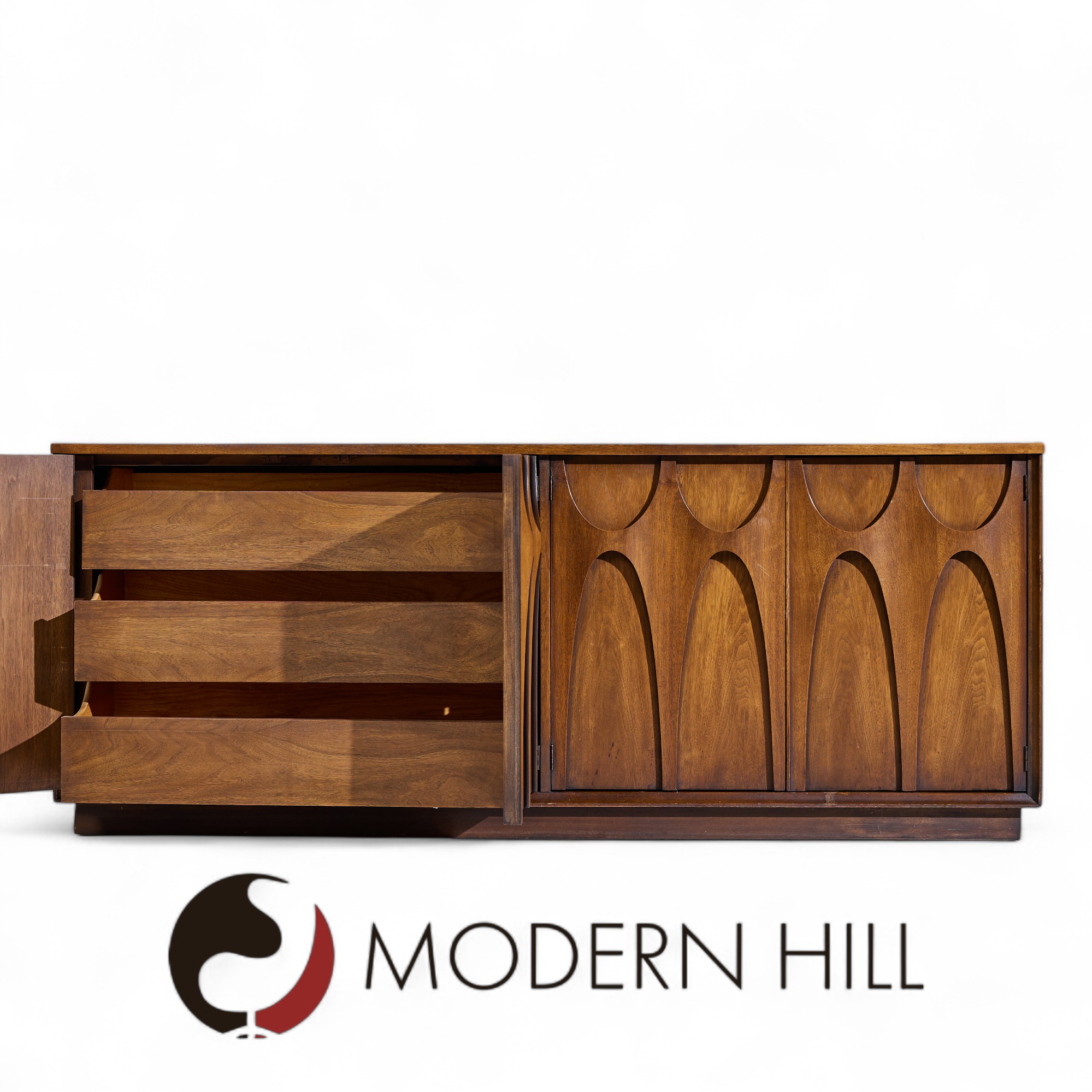 Broyhill Brasilia Mid Century Walnut Credenza