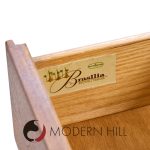 Broyhill Brasilia Mid Century Walnut and Brass 9-drawer Lowboy Dresser